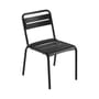 Star Stacking chair metal black / Steel - Emu