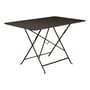 Tavolo pieghevole Bistro metallo marrone / 117 x 77 cm - 6 persone - Foro per parasole - Fermob
