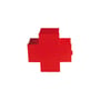 Apothekenschrank Cross metall rot / Metall - 43,5 x H 45 cm / Thomas Eriksson, 1992 - Cappellini