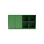 Pair Dresser wood green / W 139.2 x D 38 x H 72.6 cm - MONTANA