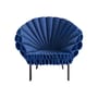 Fauteuil Peacock tissu bleu / Dror Studio, 2009 - Feutre ondulé - Cappellini
