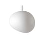 Outdoor-Hängelampe Gregg Grande plastikmaterial weiß / L 46 cm - Foscarini