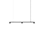 Pendelleuchte Hat Linear Small metall schwarz / L 115 cm - Normann Copenhagen