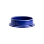 Portacandela Column ceramica blu / Per candele a blocco - Ø 11 cm - Hay