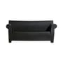 Bubble Club 2-seater outdoor sofa plastic material black / L 189 cm - Philippe Starck, 2000 - Kartell