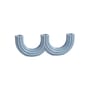Candeliere Churros ceramica blu / 27 x 4 x H 9 cm - Ceramica - & klevering