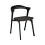Chaise Bok Indoor bois noir / Assise tissu - Ethnicraft