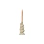 Portacandela Shelly ceramica beige - BROSTE COPENHAGEN