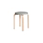 Sgabello E 60 legno grigio / Alvar Aalto, 1933 - 4 piedi - ARTEK