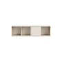 Wandablage Line holz weiß / B 139.2 x T 30 cm H 35.4 cm - MONTANA
