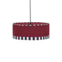 Abat-jour Paul tissu rouge / Ø 50 x H 18 cm - NOBODINOZ