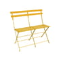 Banquette extérieure Bistro metallo giallo / Pieghevole - 2 posti / L 88 cm - Fermob