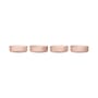 Set de 4 coupelles Ripple verre rose / Ø 12,2 cm - Ferm Living