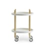 Desserte Block métal blanc bois naturel / Ø 45 cm - Normann Copenhagen