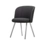 Gepolsterter Stuhl Mikado textil schwarz / Füße Metall - Vitra
