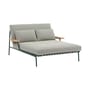 Bain de soleil double Settle tissu vert - Muuto