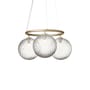 Pendelleuchte Miira 3 Circular glas transparent / Ø 54 cm - NUURA