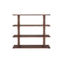 Regal Coloured Wood Noon holz braun / B 118 x H 107 cm - NOBODINOZ