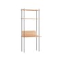 Schreibtisch Shelving System – s.200.1.D holz natur / B 85 x H 200 x Prof. 52 / 35 cm - MOEBE
