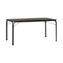 Table rectangulaire Thorvald SC113 métal noir / 160 x 90 cm - 6 places - &tradition