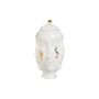 Vase Gilded Muse frida keramik weiß gold / Ø 24 x H 31 cm - Mit Deckel - Jonathan Adler