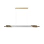 ORG Horizontal Medium Pendant glass white / LED - L 160 cm / Glass - DCW éditions