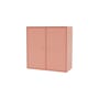 Portaoggetti da parete Cover Cabinet legno rosa / L 69,6 x P 30 x H 69,6 cm - 2 supporti - MONTANA