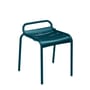 Luxembourg Stackable stool metal blue / Aluminium - Fermob