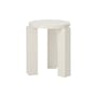 Tabouret Atlas bois blanc / Rond - NEW WORKS
