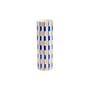 Vaso Clash Oblong ceramica multicolore / Ø 8 x H 24 cm - Dipinto a mano - & klevering