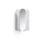 Wandleuchte Arcs silber metall / Für direkten Wandanschluss - Stahl / L 17 x H 25 cm - Hay