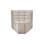 Canapé modulable N701 tissu beige / Module d'angle arrondi 45° - Ethnicraft
