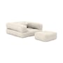 Beistellbett Mini Cube textil weiß / Beistellbett - KARUP