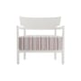 Cara OUTDOOR Padded armchair plastic material textile red / Fabric - Kartell