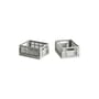 Lot de 2 paniers Colour Crate MINI plastique gris  / 17 x 13 cm - Recyclé - Hay