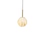 Carrara Pendant glass white gold / Ø 16 cm - Marble effect glass - It's about Romi