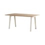 rechteckiger Tisch New Modern holz weiß / 160 x 95 cm - Eiche öko-zertifiziert / 6 bis 8 Personen - TIPTOE