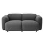 Swell Straight sofa textile grey / L 167 cm - 2-seater - Normann Copenhagen