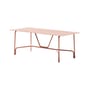 Table rectangulaire Salo métal orange / 203 x 90 cm - Unopiu
