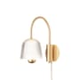 Applique con presa Asteea materiale plastico oro / Orientabile - NUURA