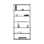 Bibliothèque Easy Irony métal noir / L 104 x H 226 cm - Zeus