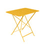 Bistro Foldable table metal yellow / 77 x 57 cm - 4 people / Parasol hole - Fermob