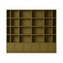 Bücherregal Stacked holz grün / Konfiguration 1 - B 262 x H 228 cm - Muuto