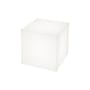 Lampe extérieur sans fil rechargeable Cubo LED RGB plastique blanc / Tabouret lumineux - Slide