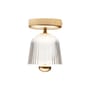 Deckenleuchte Asteea LED plastikmaterial gold / Ø 12,5 cm - NUURA