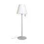 Lampada da terra da esterno Edison the giant metallo materiale plastico grigio / H 182 cm - LED - Fatboy