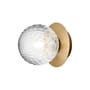 Applique salle de bains Liila 1 Small / Plafonnier - Ø 12 cm / Verre facetté - NUURA
