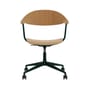 Sessel mit Rollen Mynt holz natur / Eiche - Vitra