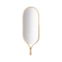 Specchio murale Racquet legno naturale / Rovere - L 50 x H 140 cm - Bolia