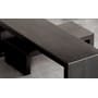 Table basse Small Irony métal noir 68x20 cm - Zeus